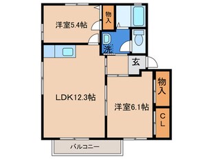 アルカディアＣの物件間取画像